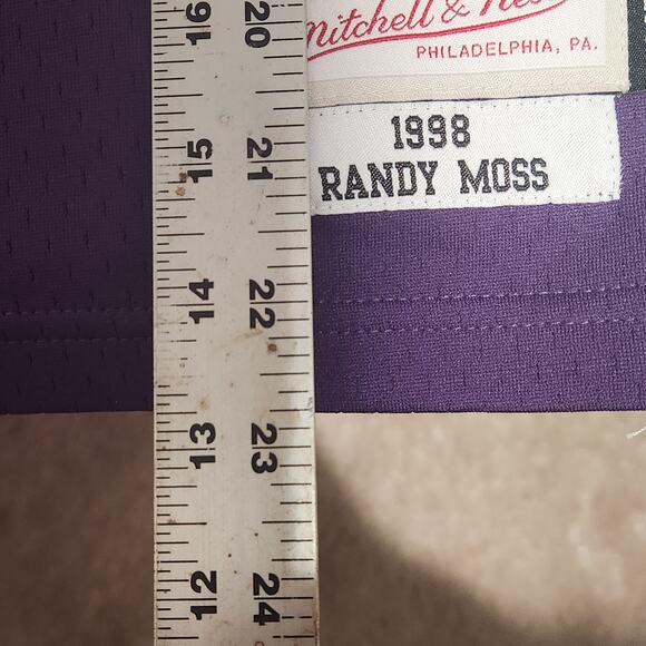 Randy Moss Minnesota Vikings 1998 Mitchell & Ness LEGACY Jersey- Youth Small - Picture 7 of 9